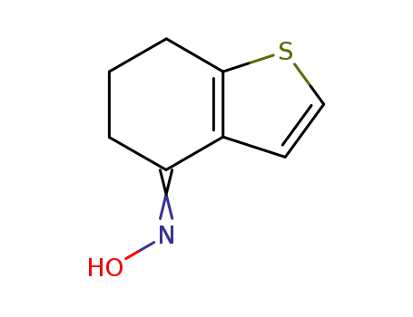 Molecular Structure of 19995-19-8 ((E)-6,7-DIHYDROBENZO[B]THIOPHEN-4(5H)-ONE OXIME)
