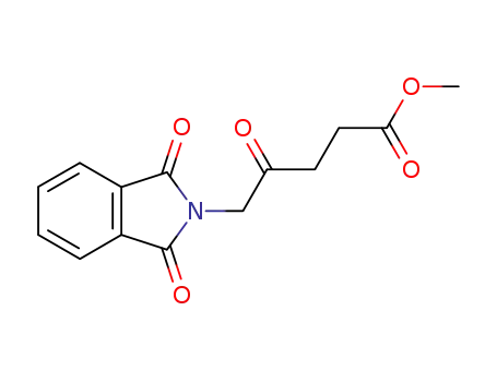 Molecular Structure of 109258-71-1 (methyl 5-(1,3-dioxo-1,3-dihydro-2H-isoindol-2-yl)-4-oxopentanoate)