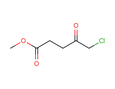 Molecular Structure of 62024-36-6 (Pentanoic acid, 5-chloro-4-oxo-, methyl ester)