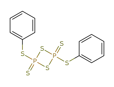 Molecular Structure of 95591-54-1 (1,3,2,4-Dithiadiphosphetane,2,4-bis(phenylthio)-, 2,4-disulfide)