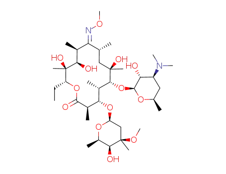 Molecular Structure of 53066-26-5 (erythromycin A methoxime)