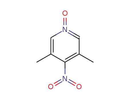 Molecular Structure of 14248-66-9 (3,5-Dimethyl-4-nitropyridine 1-oxide)