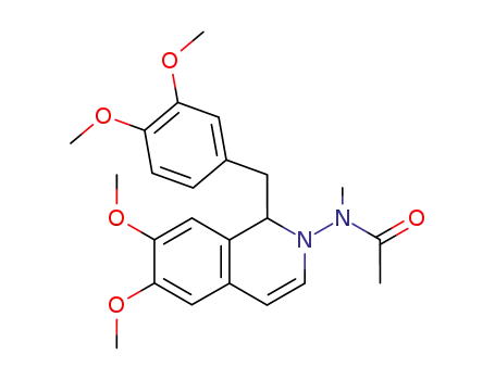 Molecular Structure of 88205-35-0 (Acetamide,
N-[1-[(3,4-dimethoxyphenyl)methyl]-6,7-dimethoxy-2(1H)-isoquinolinyl]-
N-methyl-)