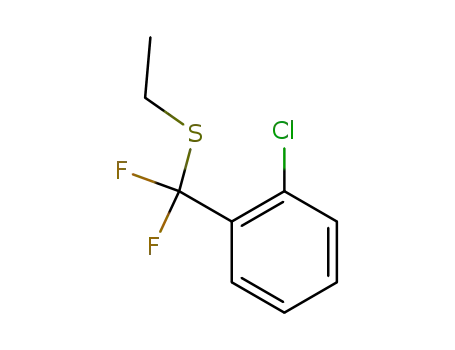 Molecular Structure of 160911-81-9 (1-Chloro-2-(ethylsulfanyl-difluoro-methyl)-benzene)