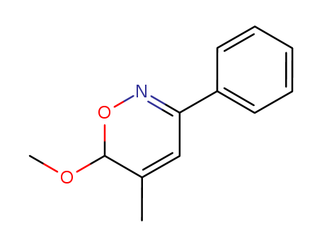 Molecular Structure of 117341-61-4 (6H-1,2-Oxazine, 6-methoxy-5-methyl-3-phenyl-)