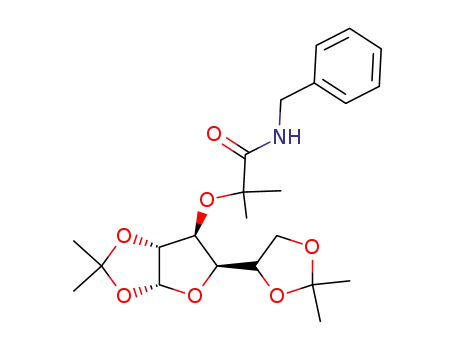 2-(1,2:5,6-di-O-isopropylidene-D-glucofuranos-3-yloxy)-2-methyl-N-benzylpropanamide