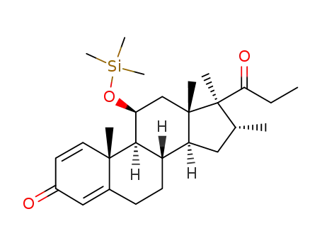 Molecular Structure of 220983-31-3 (11β-(trimethylsiloxy)-16α,17α,21-trimethylpregna-1,4-dien-3,20-dione)