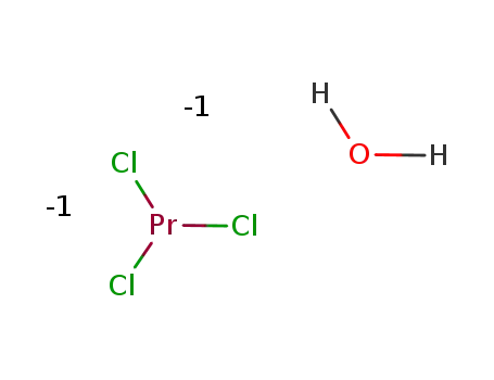 Molecular Structure of 10025-90-8 (PRASEODYMIUM CHLORIDE HEPTAHYDRATE)