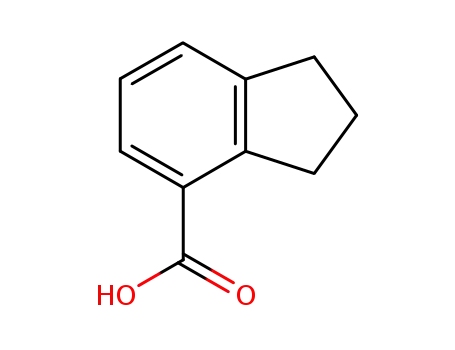 Molecular Structure of 4044-54-6 (2,3-dihydro-1H-indene-4-carboxylic acid)