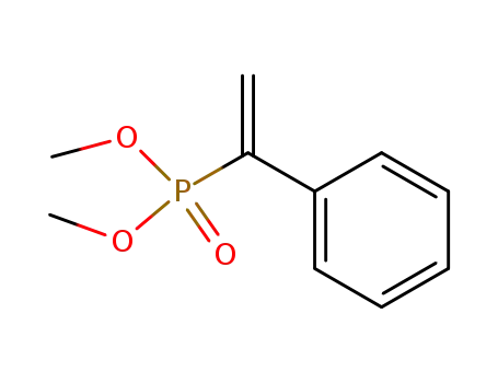 Molecular Structure of 4844-39-7 (Phosphonic acid, (1-phenylethenyl)-, dimethyl ester)