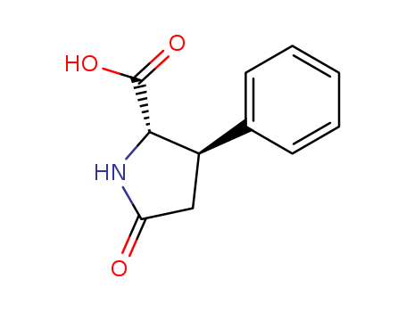 Proline, 5-oxo-3-phenyl-, cis-