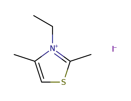 Molecular Structure of 32353-61-0 (Thiazolium, 3-ethyl-2,4-dimethyl-, iodide)