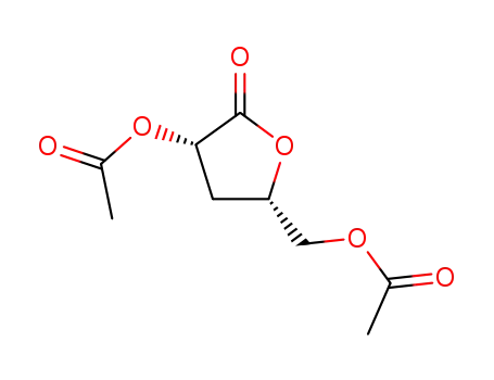 Molecular Structure of 79580-65-7 (3β-acetoxy-5β-acetoxymethyltetrahydrofuran-2-one)