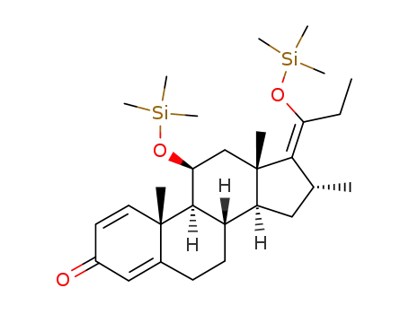 Molecular Structure of 226712-41-0 (16α,21-dimethyl-11β,20-bis(trimethylsiloxy)-pregna-1,4,17(20)-trien-3-one)