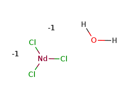 Molecular Structure of 13477-89-9 (Neodymium(III) chloride hexahydrate)