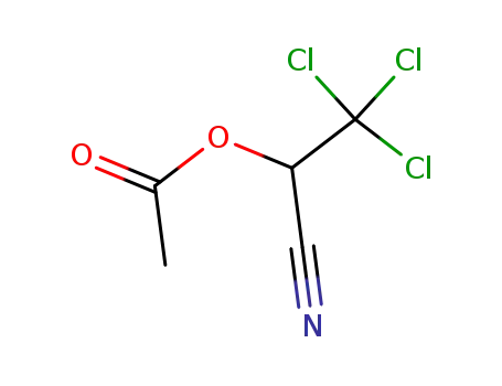 Molecular Structure of 86164-43-4 (2-acetoxy-3,3,3-trichloro-propionitrile)