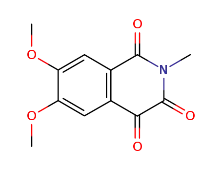 Molecular Structure of 38973-41-0 (1,3,4(2H)-Isoquinolinetrione, 6,7-dimethoxy-2-methyl-)