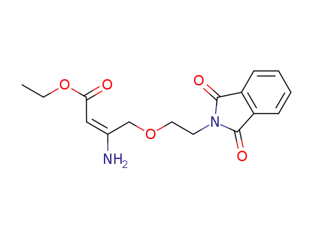 Molecular Structure of 265136-65-0 (Ethyl 3-amino-4-(2-phthalimidoethoxy)crotonate)