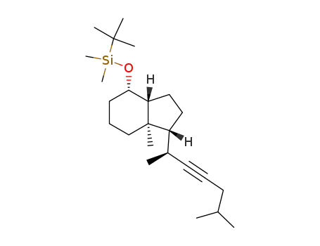 Molecular Structure of 263712-13-6 ((8β)-De-A,B-8-(tert-butyldimethylsilyloxy)-22-cholestyne)