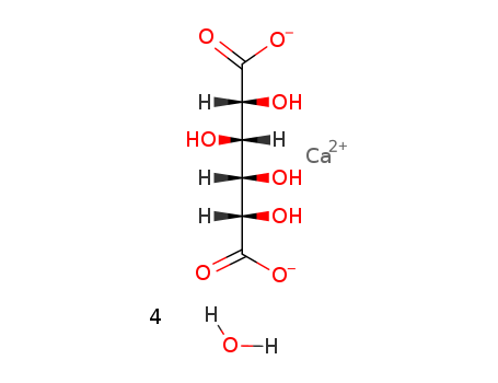 5793-89-5,D-SACCHARIC ACID CALCIUM SALT TETRAHYDRATE,D-Glucaricacid, calcium salt (1:1), tetrahydrate (9CI);Glucaric acid, calcium salt,tetrahydrate, D- (8CI);Calcium D-saccharate tetrahydrate;