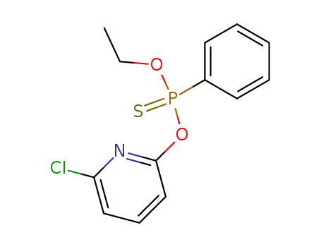 Molecular Structure of 57864-30-9 (O-(6-chloropyridin-2-yl) O-ethyl phenylthiophosphonate)