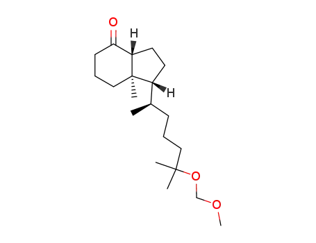 Molecular Structure of 139619-80-0 ((1R,6R,7R)-7-[(R)-6-(methoxymethoxy)-6-methylheptan-2-yl]-6-methylbicyclo[4.3.0]nonan-2-one)