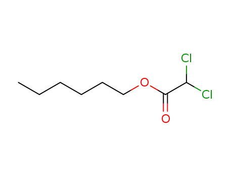 Molecular Structure of 37079-04-2 (Acetic acid, dichloro-, hexyl ester)