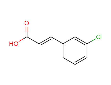 Molecular Structure of 14473-90-6 (3-Chlorocinnamic acid)