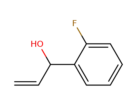 Molecular Structure of 58824-51-4 (Benzenemethanol, a-ethenyl-2-fluoro-)