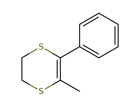 Molecular Structure of 35756-13-9 (1,4-Dithiin, 2,3-dihydro-5-methyl-6-phenyl-)