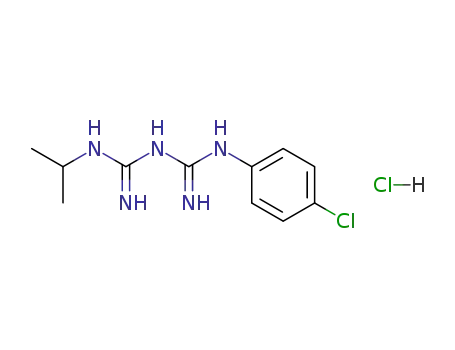 Molecular Structure of 637-32-1 (PROGUANIL HYDROCHLORIDE)