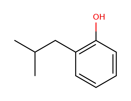 Molecular Structure of 4167-75-3 (2-(2-Methylpropyl)phenol)