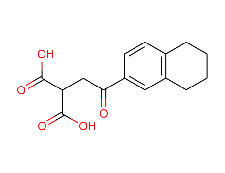 Molecular Structure of 871893-92-4 ([2-oxo-2-(5,6,7,8-tetrahydro-[2]naphthyl)-ethyl]-malonic acid)