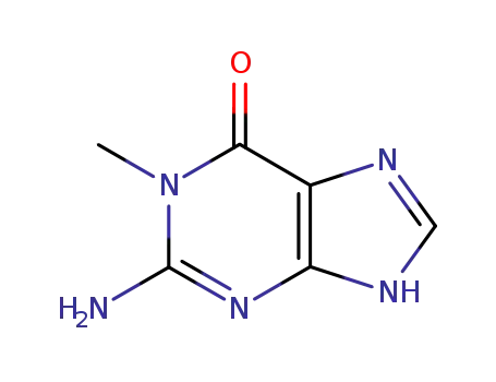 Molecular Structure of 938-85-2 (1-METHYLGUANINE)
