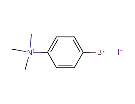 Molecular Structure of 33046-25-2 (Benzenaminium, 4-bromo-N,N,N-trimethyl-, iodide)