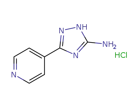 Molecular Structure of 1354647-05-4 (5-amino-3-(pyridin-4-yl)-1,2,4-triazole hydrochloride)