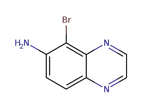Molecular Structure of 50358-63-9 (5-Bromoquinoxalin-6-amine)
