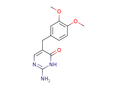 Molecular Structure of 91959-82-9 (2-amino-5-veratryl-3<i>H</i>-pyrimidin-4-one)