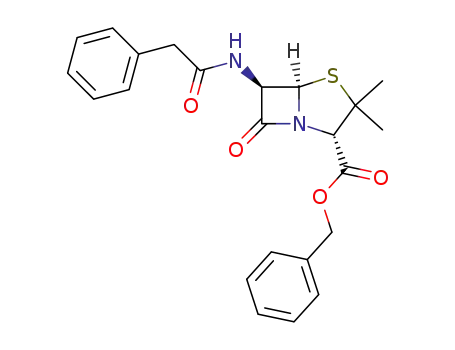 benzyl (2S,5R,6R)-3,3-dimethyl-7-oxo-6-(2-phenylacetamido)-4-thia-1-azabicyclo[3.2.0]heptane-2-carboxylate