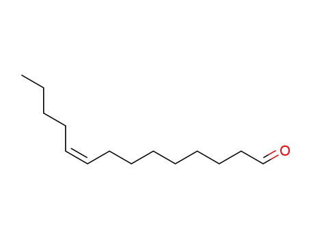 Molecular Structure of 53939-27-8 (Z-9-TETRADECENAL)