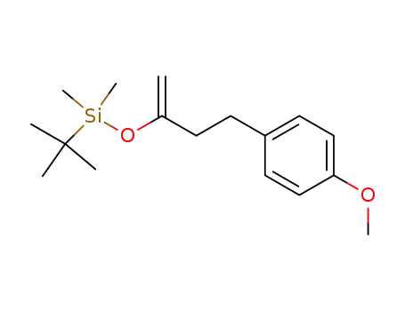 Molecular Structure of 153993-00-1 (tert-Butyl-[3-(4-methoxy-phenyl)-1-methylene-propoxy]-dimethyl-silane)