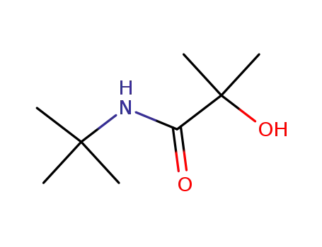Molecular Structure of 13947-81-4 (N-tert-butyl-2-hydroxy-2-methylpropanamide)