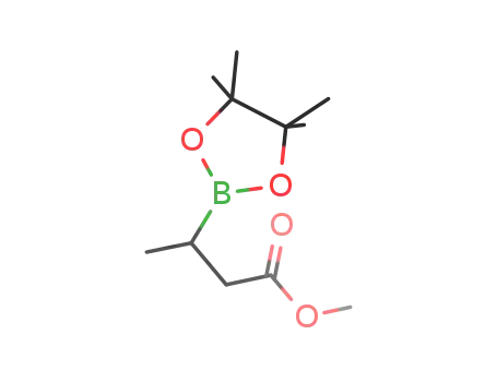 Molecular Structure of 1201813-85-5 (methyl-3-(4,4,5,5-tetramethyl-1,3,2-dioxaborolan-2-yl)-propanoate)