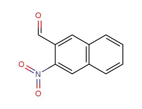 Molecular Structure of 73428-05-4 (3-NITRO-2-NAPHTHALDEHYDE)