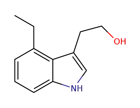 Molecular Structure of 41340-32-3 (4-ethyltryptophol)