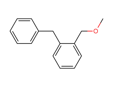 Molecular Structure of 108683-22-3 (Benzene, 1-(methoxymethyl)-2-(phenylmethyl)-)