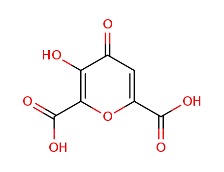 Molecular Structure of 497-59-6 (3-hydroxy-4-oxopyran-2,6-dicarboxylic acid)