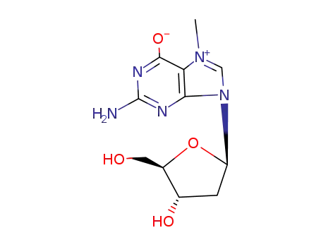 Molecular Structure of 107149-64-4 (7-Methyl-2'-deoxyguanosine)