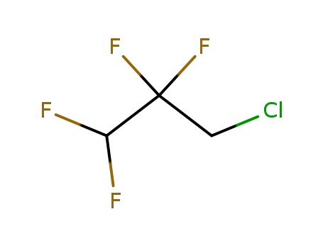 Molecular Structure of 679-85-6 (1-CHLORO-2,2,3,3-TETRAFLUOROPROPANE)
