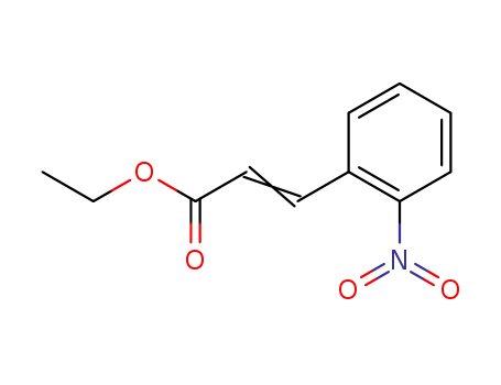 Molecular Structure of 2437-05-0 (2-Nitrobenzeneacrylic acid ethyl ester)
